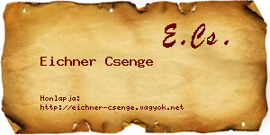 Eichner Csenge névjegykártya